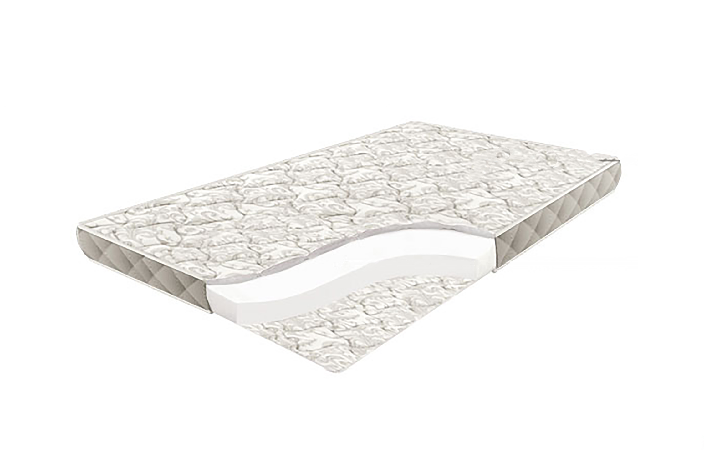 Наматрасник с пенополиуретаном скрученный