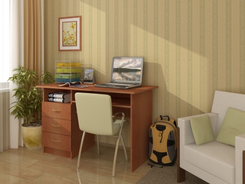 Письменный Стол Боско 02 с Ящиками (Ш-1100 х В-750 х Г-600 мм)/Разные Цвета