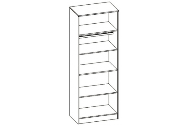 Шкаф 2-х Створчатый Каролина-7 МДФ (1,0х2,12х0,55)/Разные Цвета 