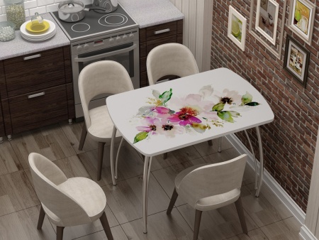 Стол Обеденный Бочонок Фотопечать (Ш-1100 х Г-700 х В-760 мм)/Разные Цвета