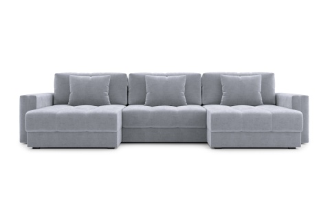 Диван п-образный тик-так Монарх М1О2 серый